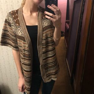 Tribal Aztec Arizona Short Sleeve Cardigan
